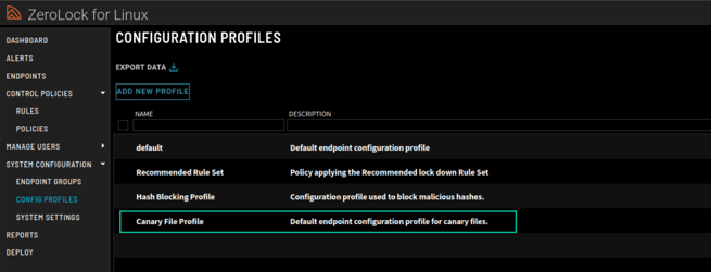Canary File Policy Profile 2.0.1
