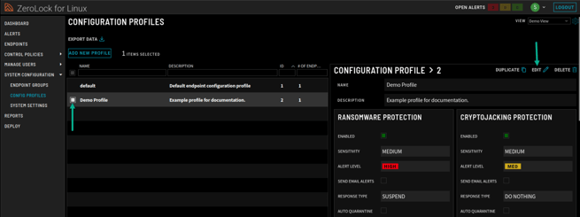 Config Profile Select Endpoint 2.0.1