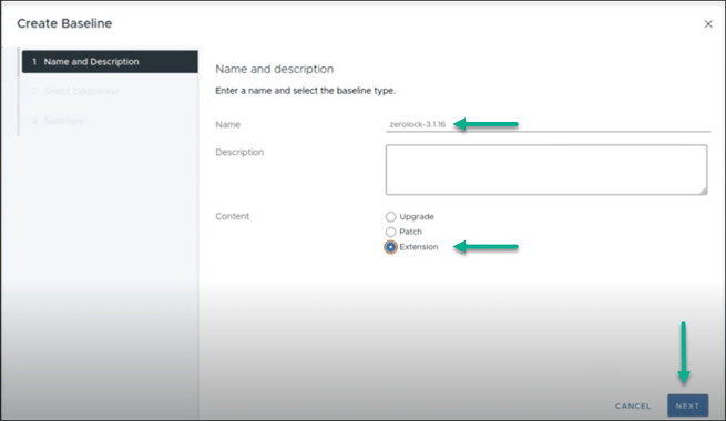 Create Baseline Extension-2