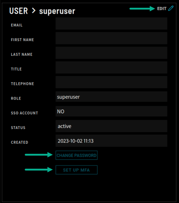 Manage Account Screen v2.0.4
