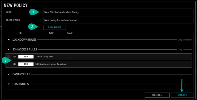 New Policy Numbered 2.0.1