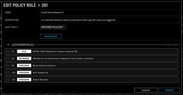 Policy Rule 201_Ordered Ruleset