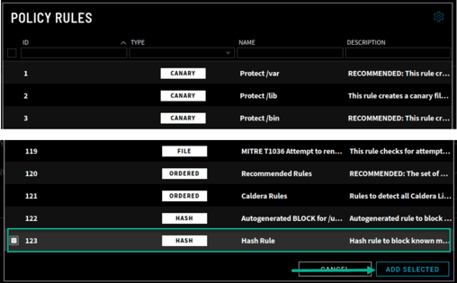 Policy Rule List Combo 2.0.1