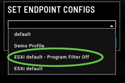 Set Endpoint Config box v3.1.5-1