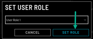 Set User Role User Role 1 2.0.1