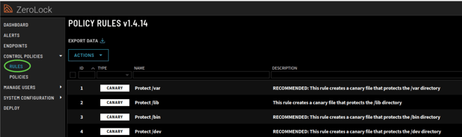 Step_1_Policy Rules page