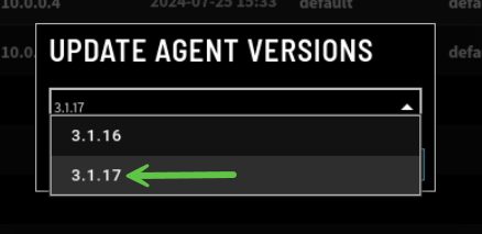 Update Agent Versions Box-1