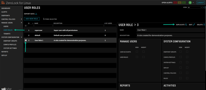 User Role Edit Initial View 2.0.1